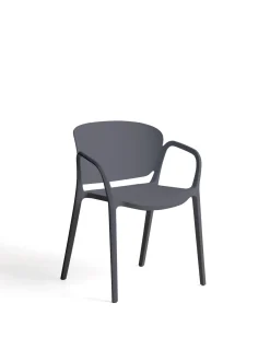 Kave Home Tuinstoel Ania Stapelbaar Donkergrijs
