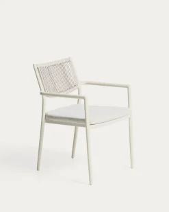 Kave Home Tuinstoel Argasi Stapelbaar Ecru Touw