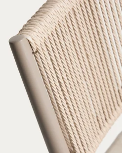 Kave Home Tuinstoel Argasi Stapelbaar Taupe Touw