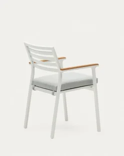 Kave Home Tuinstoel Bona Aluminium Wit