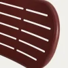 Kave Home Tuinstoel Brai Stapelbaar Staal Bordeaux