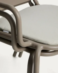 Kave Home Tuinstoel Joncols Stapelbaar Taupe