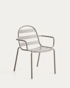 Kave Home Tuinstoel Joncols Stapelbaar Taupe