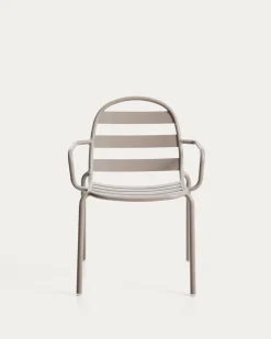 Kave Home Tuinstoel Joncols Stapelbaar Taupe