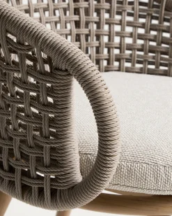 Kave Home Tuinstoel Lidario Aluminium Taupe