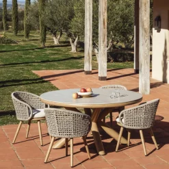 Kave Home Tuinstoel Lidario Aluminium Taupe