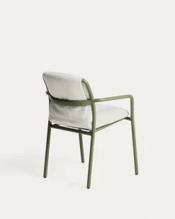 Kave Home Tuinstoel Linosa Aluminium Groen/Beige