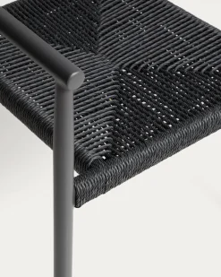 Kave Home Tuinstoel Livadia Stapelbaar Grafiet