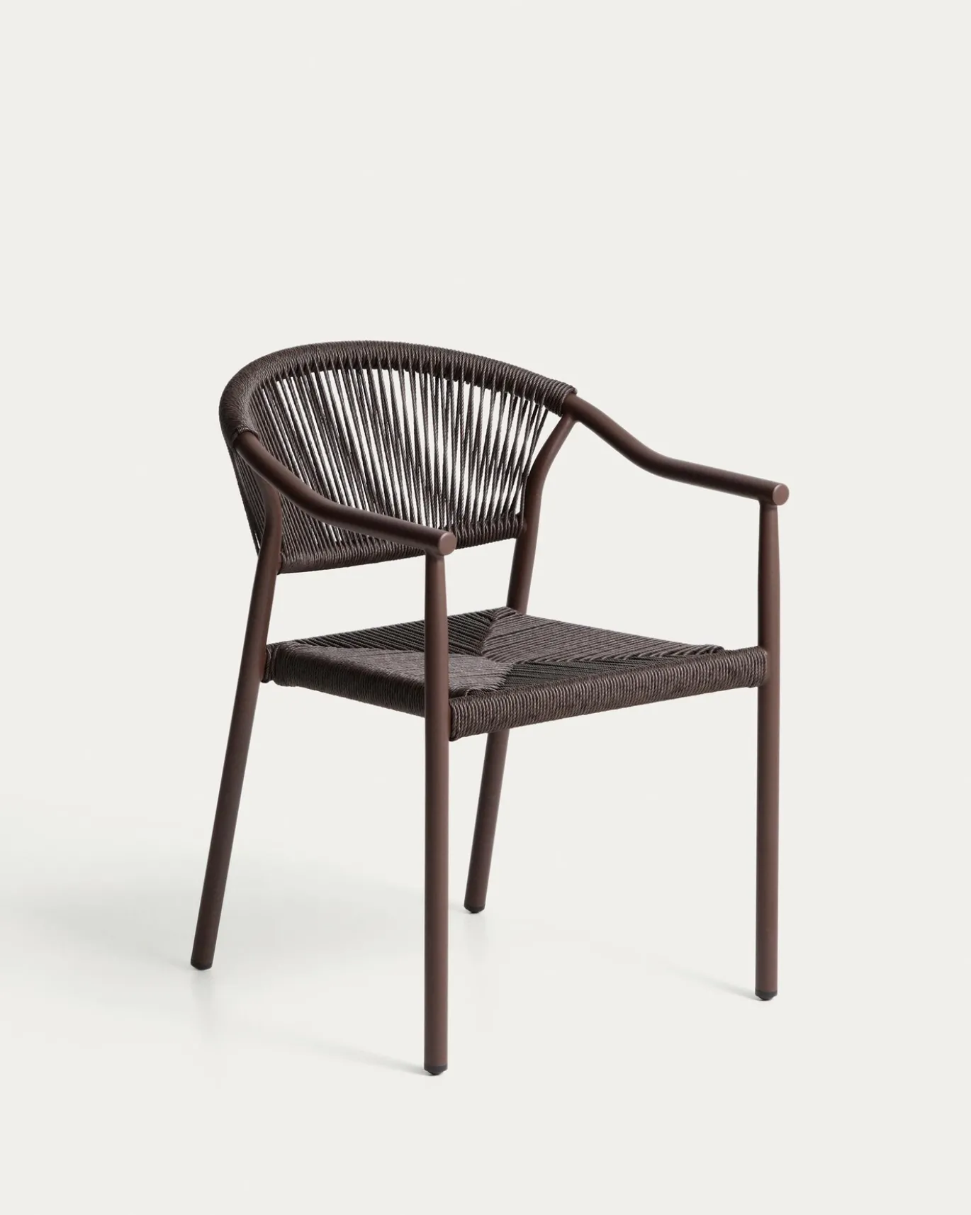 Kave Home Tuinstoel Livadia Stapelbaar Bruin
