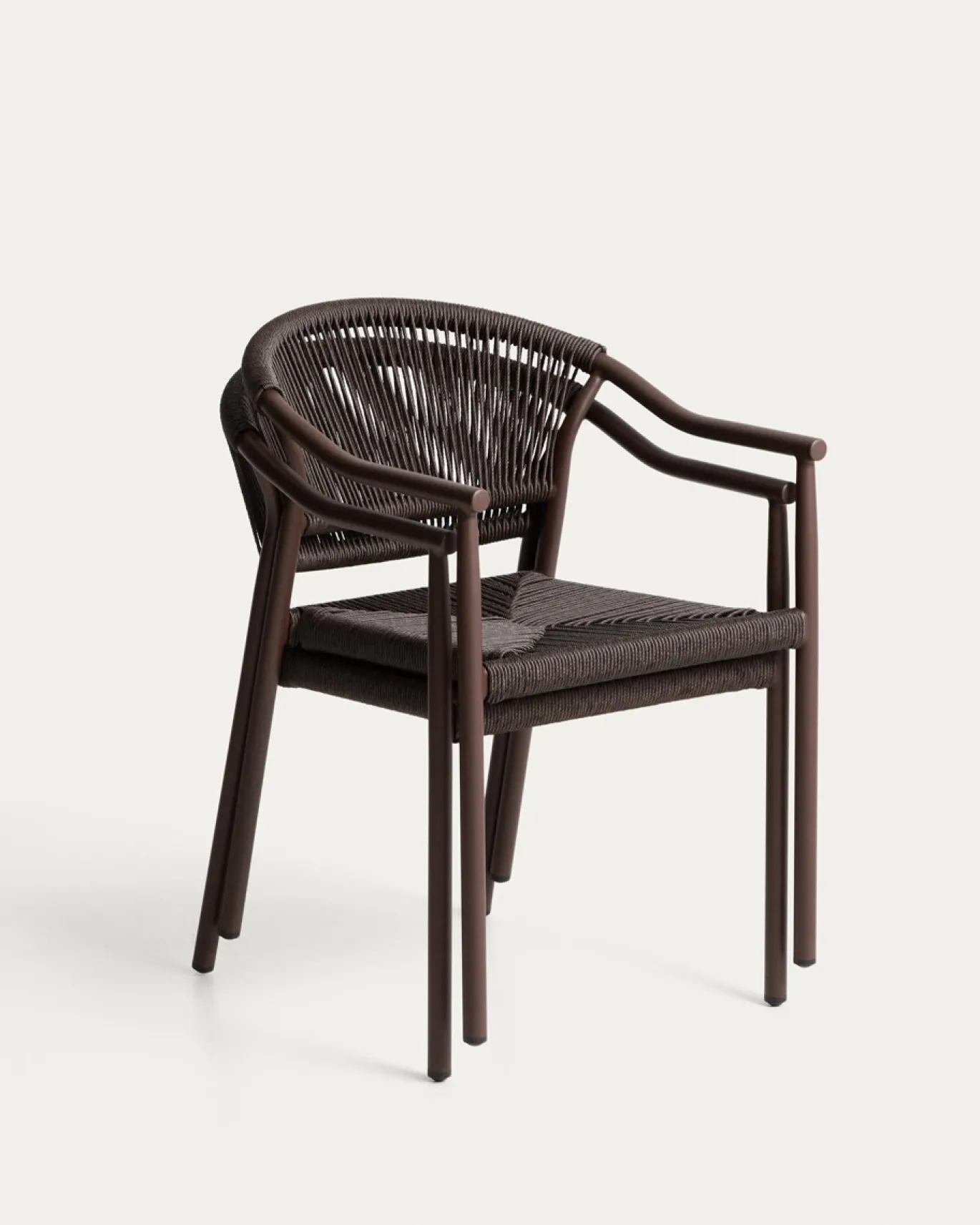 Kave Home Tuinstoel Livadia Stapelbaar Bruin