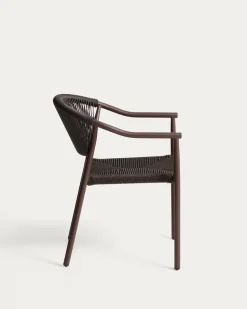 Kave Home Tuinstoel Livadia Stapelbaar Bruin