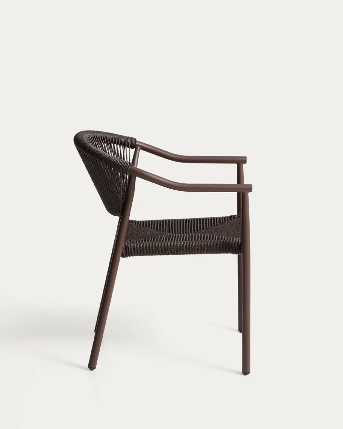 Kave Home Tuinstoel Livadia Stapelbaar Bruin