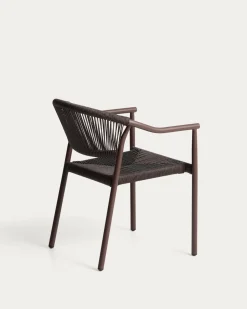 Kave Home Tuinstoel Livadia Stapelbaar Bruin