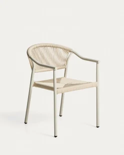 Kave Home Tuinstoel Livadia Stapelbaar Beige