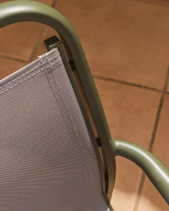 Kave Home Tuinstoel Luri Stapelbaar Aluminium Groen