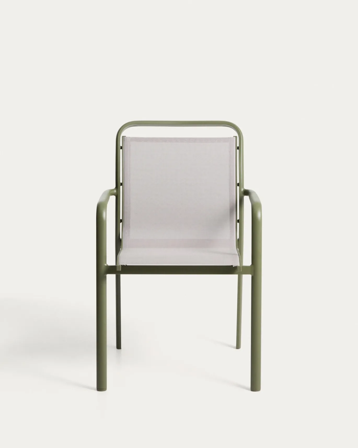 Kave Home Tuinstoel Luri Stapelbaar Aluminium Groen