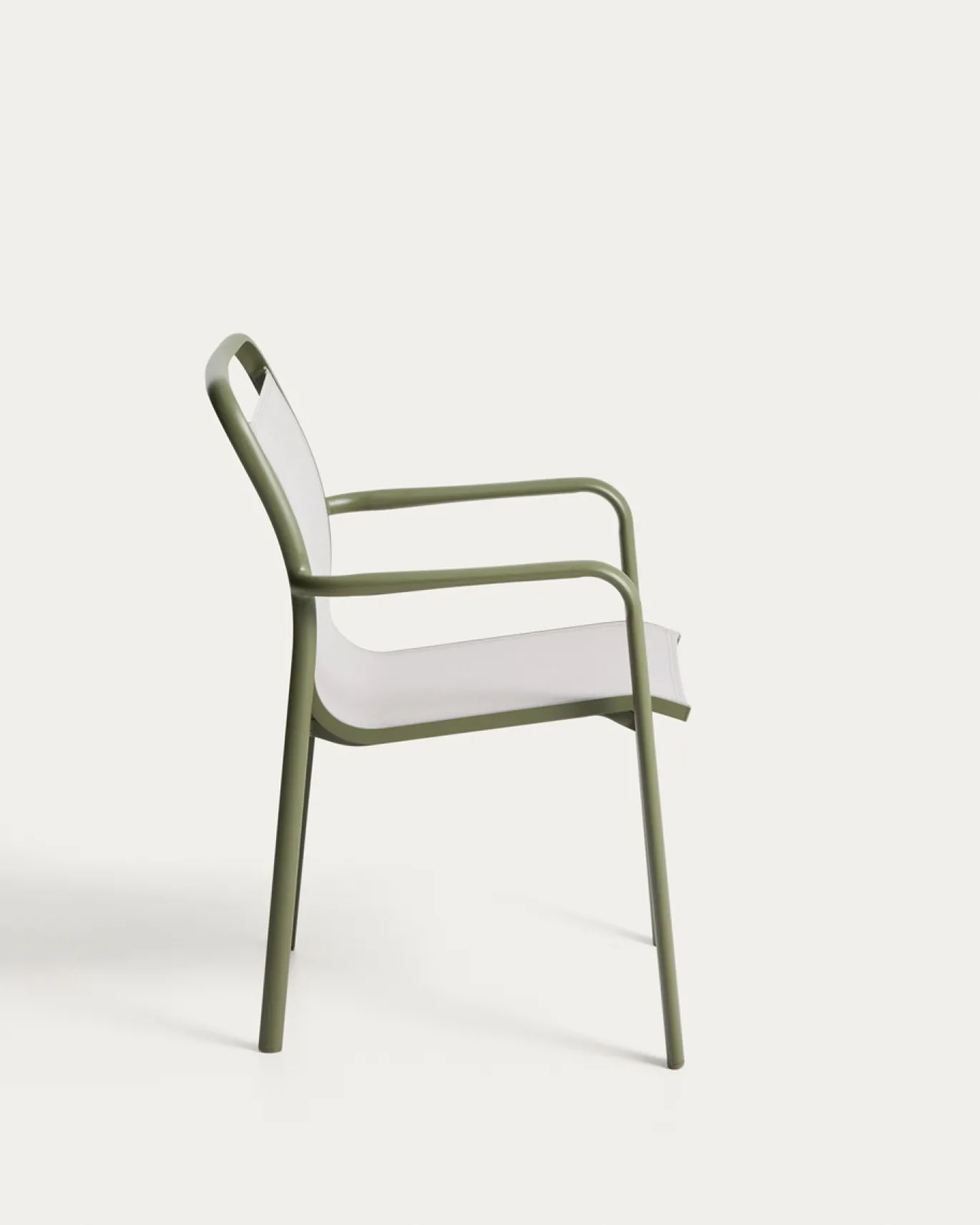 Kave Home Tuinstoel Luri Stapelbaar Aluminium Groen