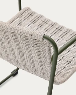 Kave Home Tuinstoel Maurina Grijs/Groen