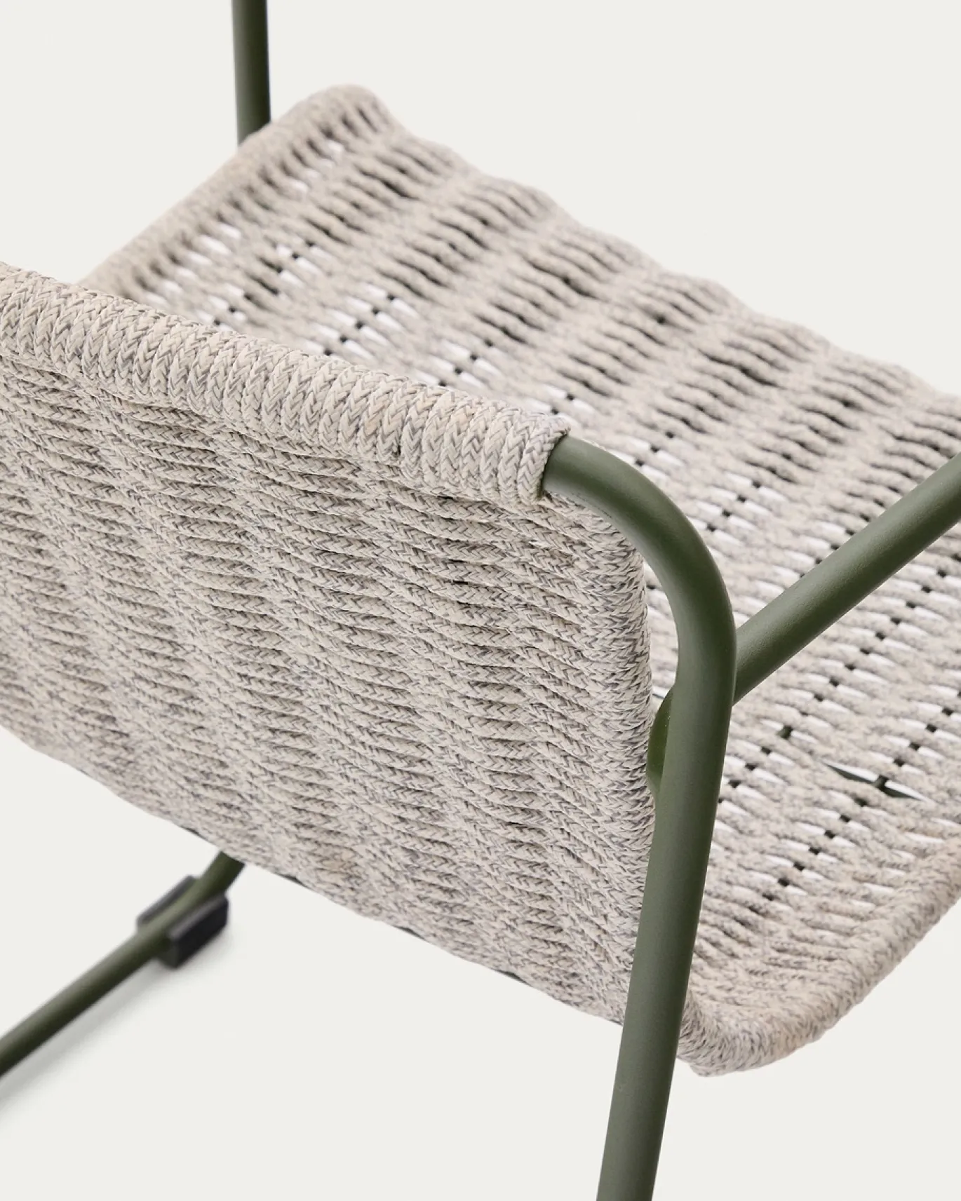 Kave Home Tuinstoel Maurina Grijs/Groen