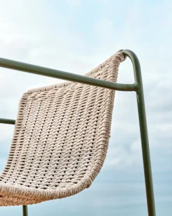 Kave Home Tuinstoel Maurina Grijs/Groen