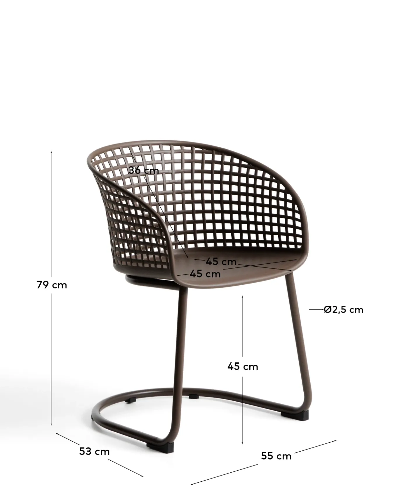 Kave Home Tuinstoel Tenaro Bruin