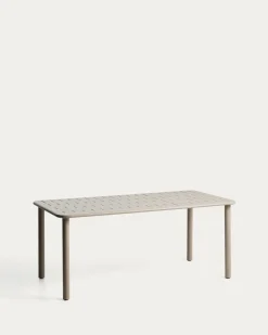 Kave Home Tuintafel Brai Staal Taupe 180cm