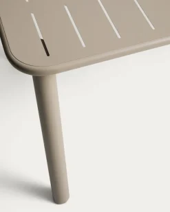 Kave Home Tuintafel Brai Staal Taupe 180cm