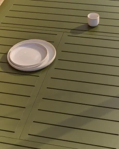 Kave Home Tuintafel Brela Uitschuifbaar Aluminium Groen 205-287cm