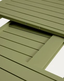 Kave Home Tuintafel Brela Uitschuifbaar Aluminium Groen 205-287cm