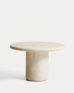 Kave Home Tuintafel Drasi Travertin ø122 cm
