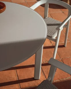 Kave Home Tuintafel Erice Beige Ø120cm