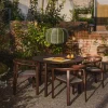 Kave Home Tuintafel Erice Donkerbruin Ø120cm