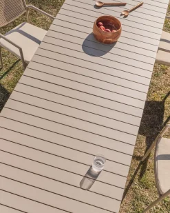 Kave Home Tuintafel Izola Aluminium Taupe 220-280cm