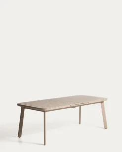 Kave Home Tuintafel Izola Aluminium Taupe 220-280cm