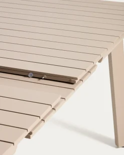 Kave Home Tuintafel Izola Aluminium Taupe 220-280cm