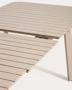Kave Home Tuintafel Izola Aluminium Taupe 220-280cm