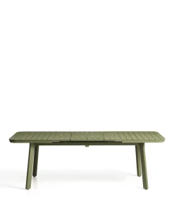 Kave Home Tuintafel Izola Aluminium Groen 185-235cm