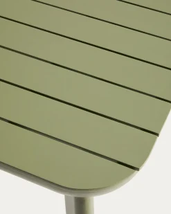 Kave Home Tuintafel Izola Aluminium Groen 185-235cm