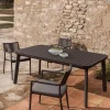 Kave Home Tuintafel Izola Aluminium Grafiet 185-235cm