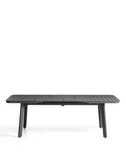 Kave Home Tuintafel Izola Aluminium Grafiet 185-235cm