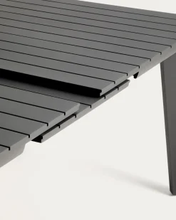 Kave Home Tuintafel Izola Aluminium Grafiet 185-235cm