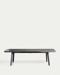 Kave Home Tuintafel Izola Aluminium Grafiet 220-280cm