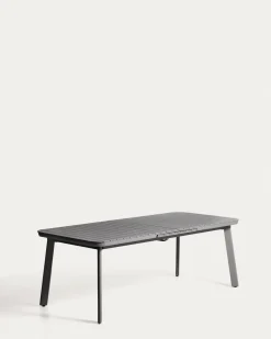 Kave Home Tuintafel Izola Aluminium Grafiet 220-280cm