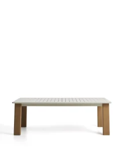 Kave Home Tuintafel Livorno Uitschuifbaar Aluminium Naturel 233-350cm