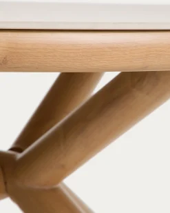 Kave Home Tuintafel Mirtia Sintered Stone Naturel ø148cm