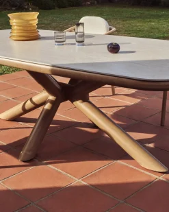 Kave Home Tuintafel Mirtia Sintered Stone Naturel 240cm
