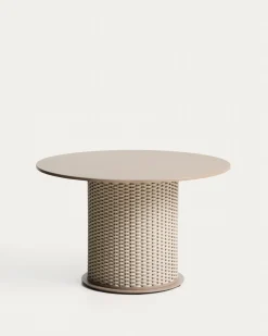Kave Home Tuintafel Sedalis Taupe ø120cm
