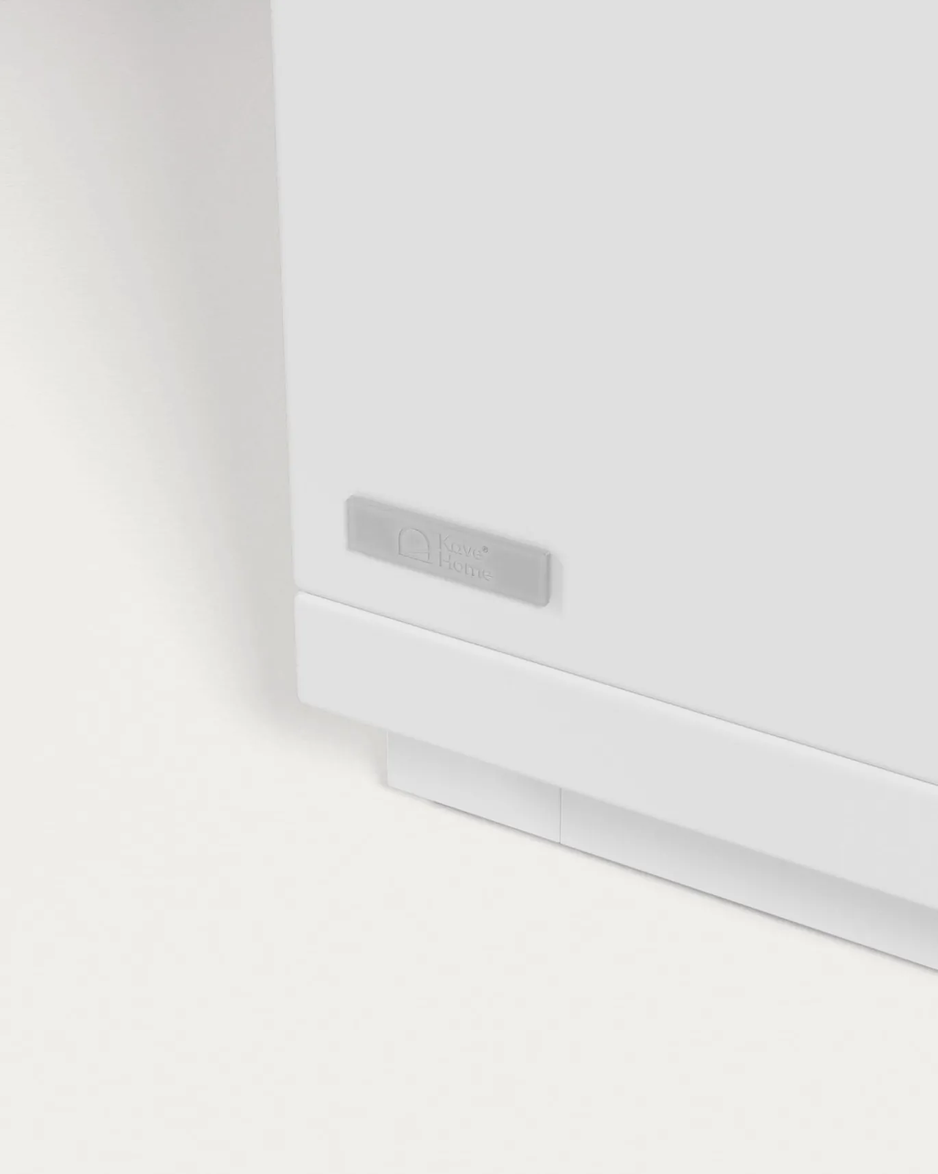 Kave Home Tv-meubel Abilen Eikenfineer 2 Deuren Wit Lak 200x44cm