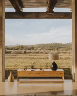 Kave Home Tv-meubel Alguema 3 Laden Eikenfineer 200x51cm