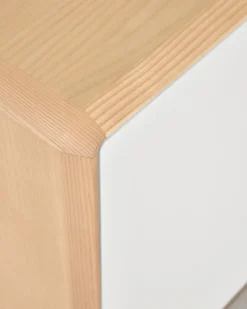 Kave Home Tv-meubel Anielle Massief Essen & Essenfineer 2 Deuren 180x41cm